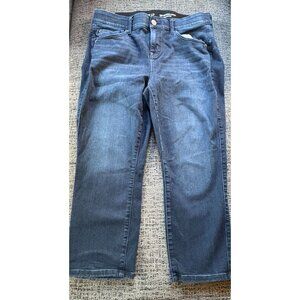 Torrid Crop Bombshell Skinny Jeans Premium Stretch Women's Size 14 Blue Denim‎